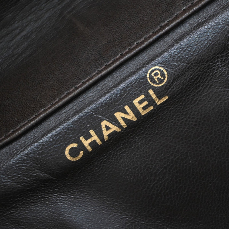 Chanel Duma Drawstring Quilted Leather Brown Bag