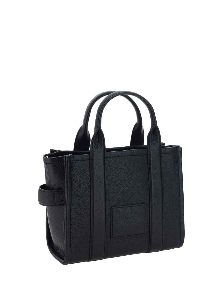 Marc Jacobs Grained Calf Leather Tote Bag — Black