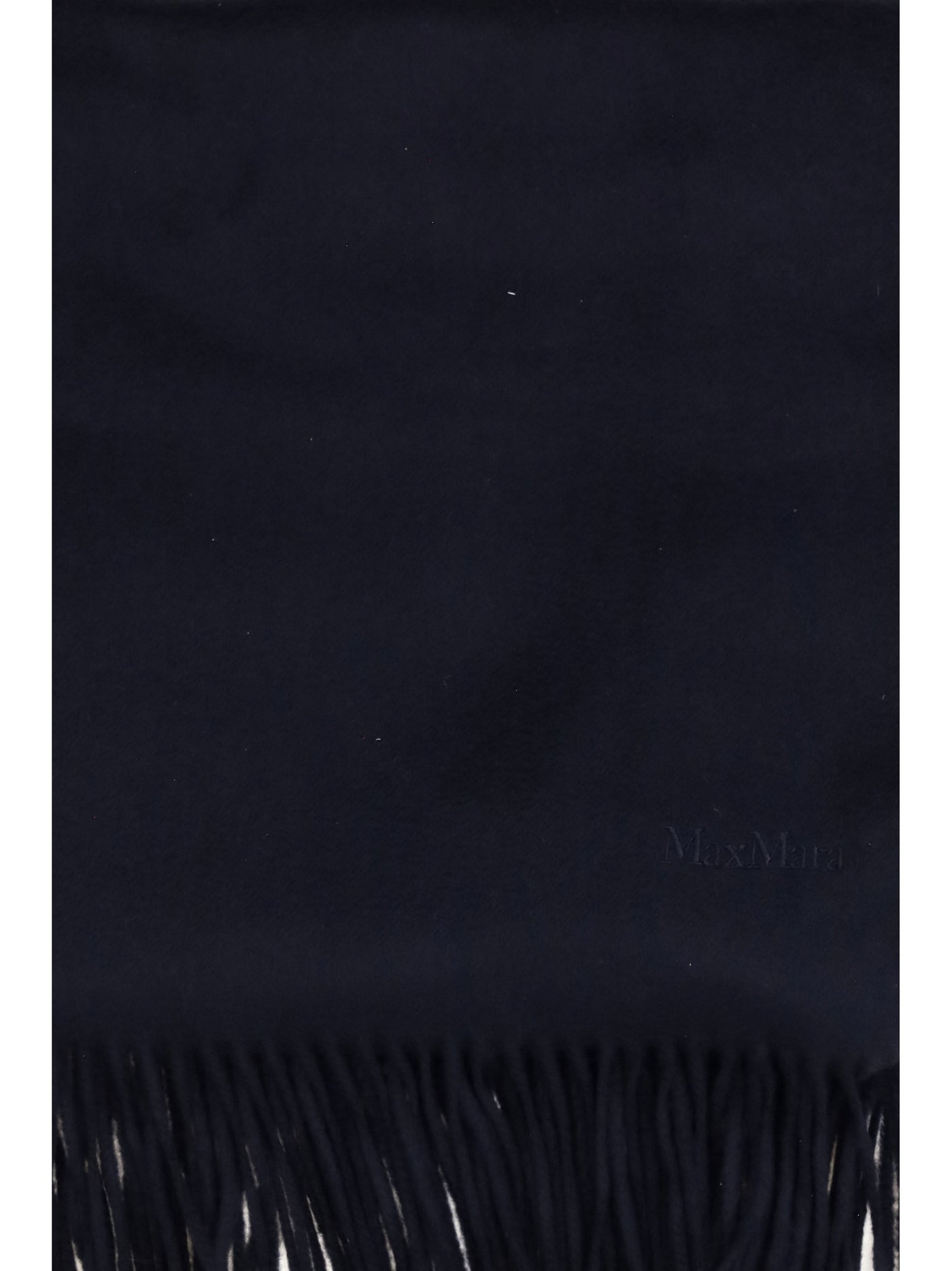 Max Mara Baci Scarf — Navy Cashmere Scarfs