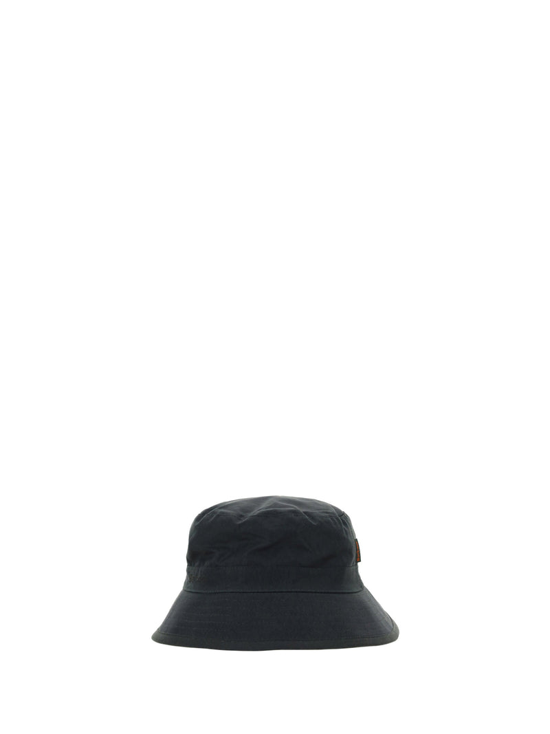 Barbour Mha0001 Wax-Coated Cotton Bucket Hat — Sage