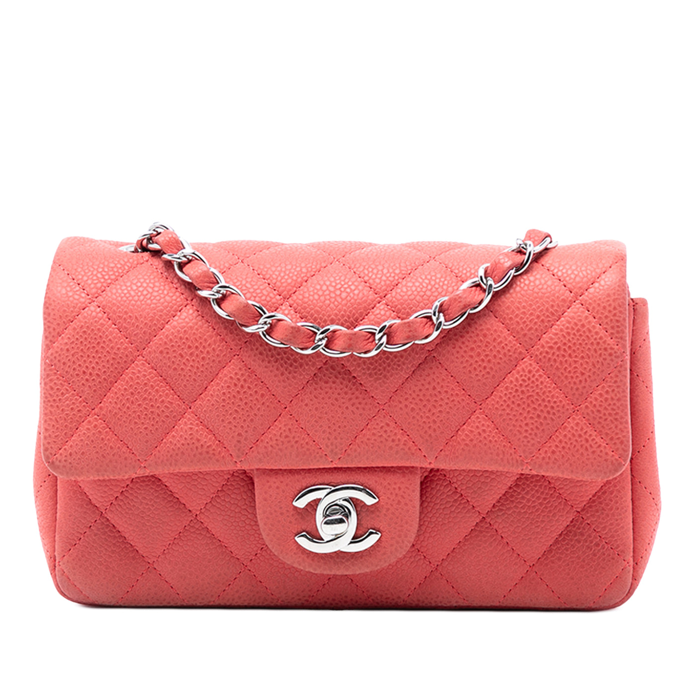 Mini Rectangular Classic Caviar Single Flap - Image 1