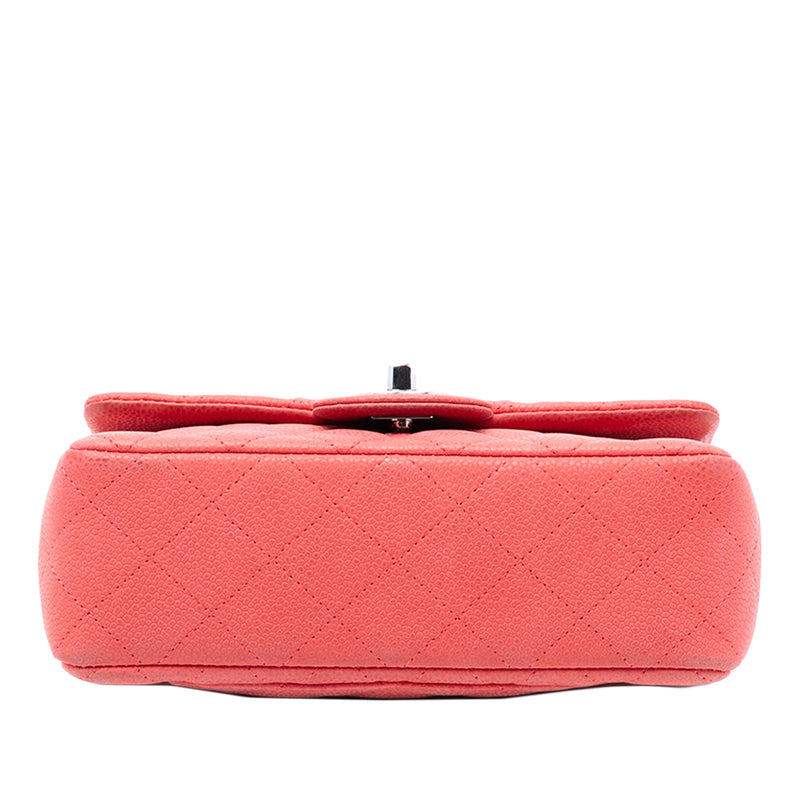 Mini Rectangular Classic Caviar Single Flap - Image 3