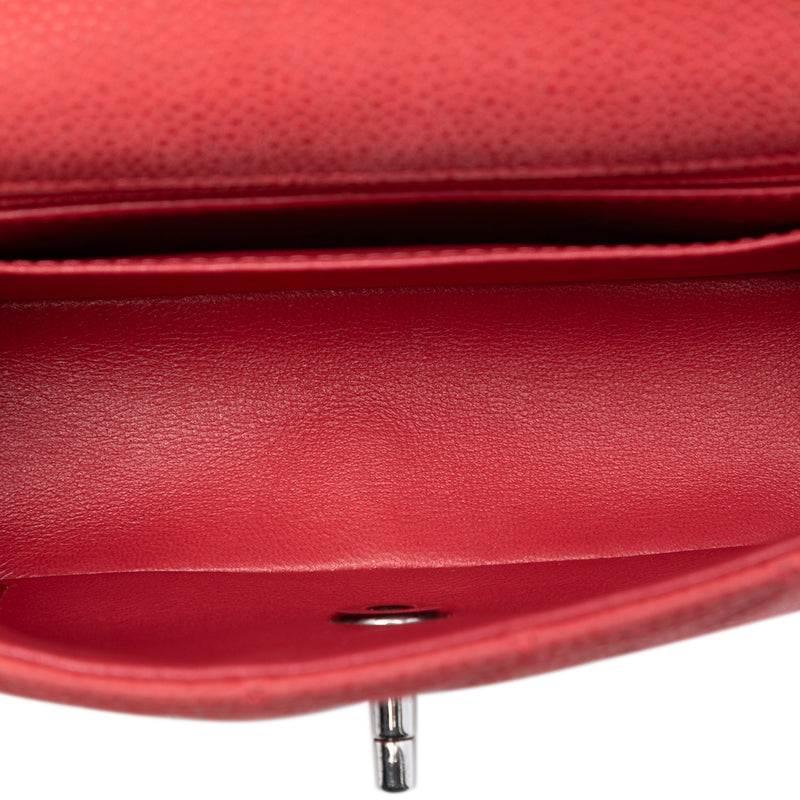 Mini Rectangular Classic Caviar Single Flap - Image 4