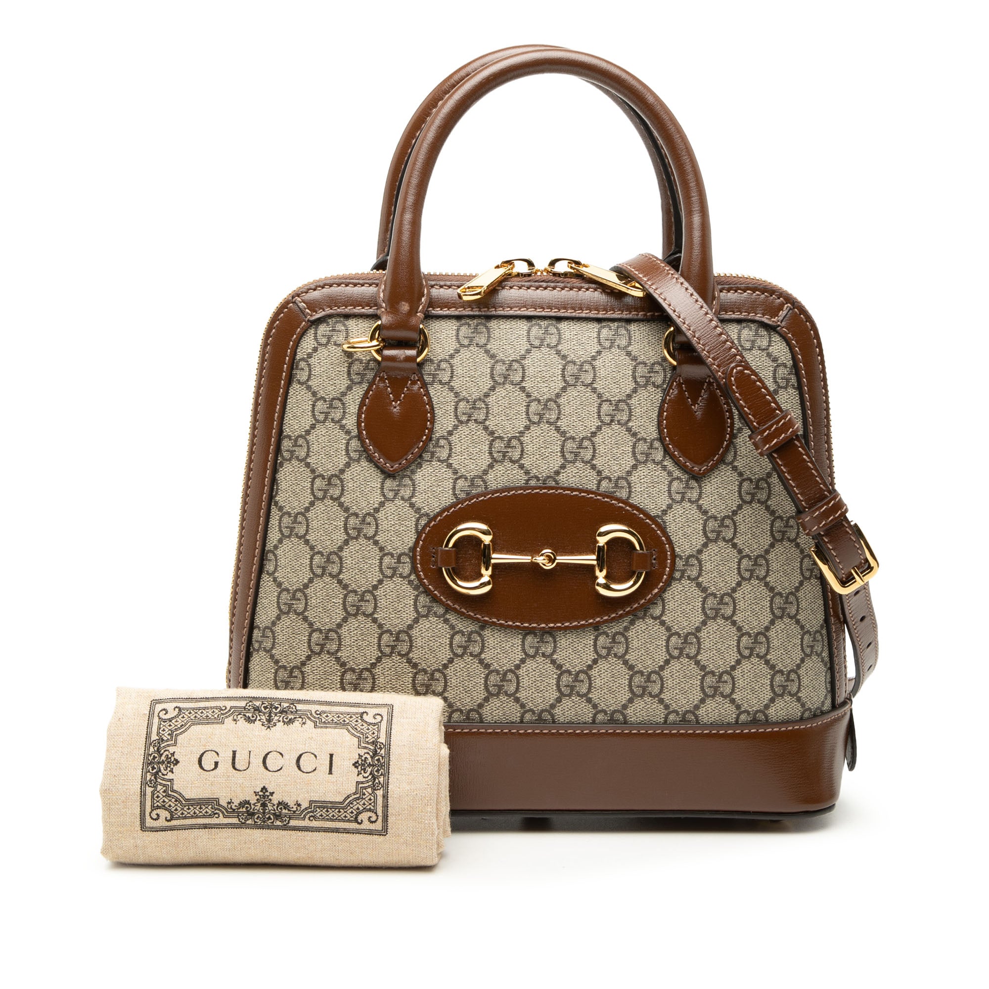 Small GG Supreme Horsebit 1955 Satchel - Image 8