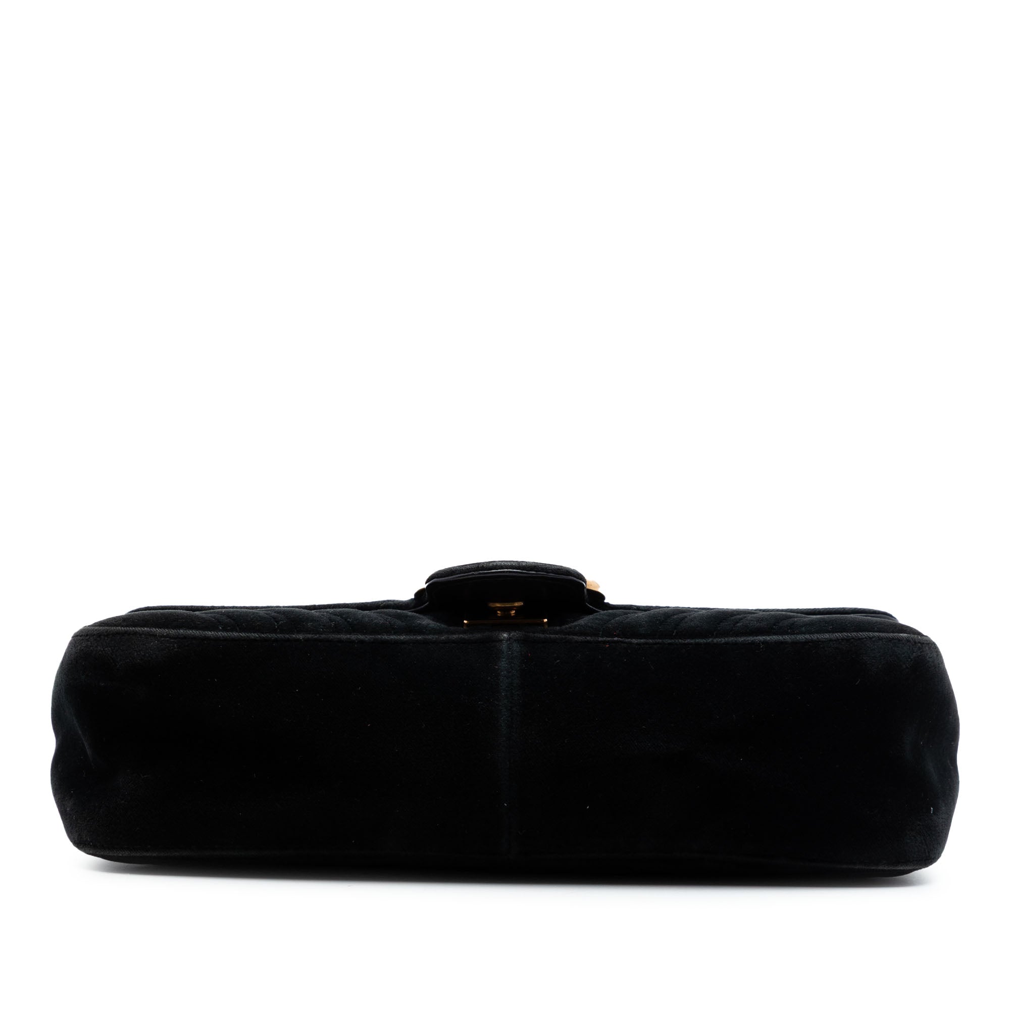 Medium GG Marmont Matelasse Velvet Shoulder Bag - Image 3