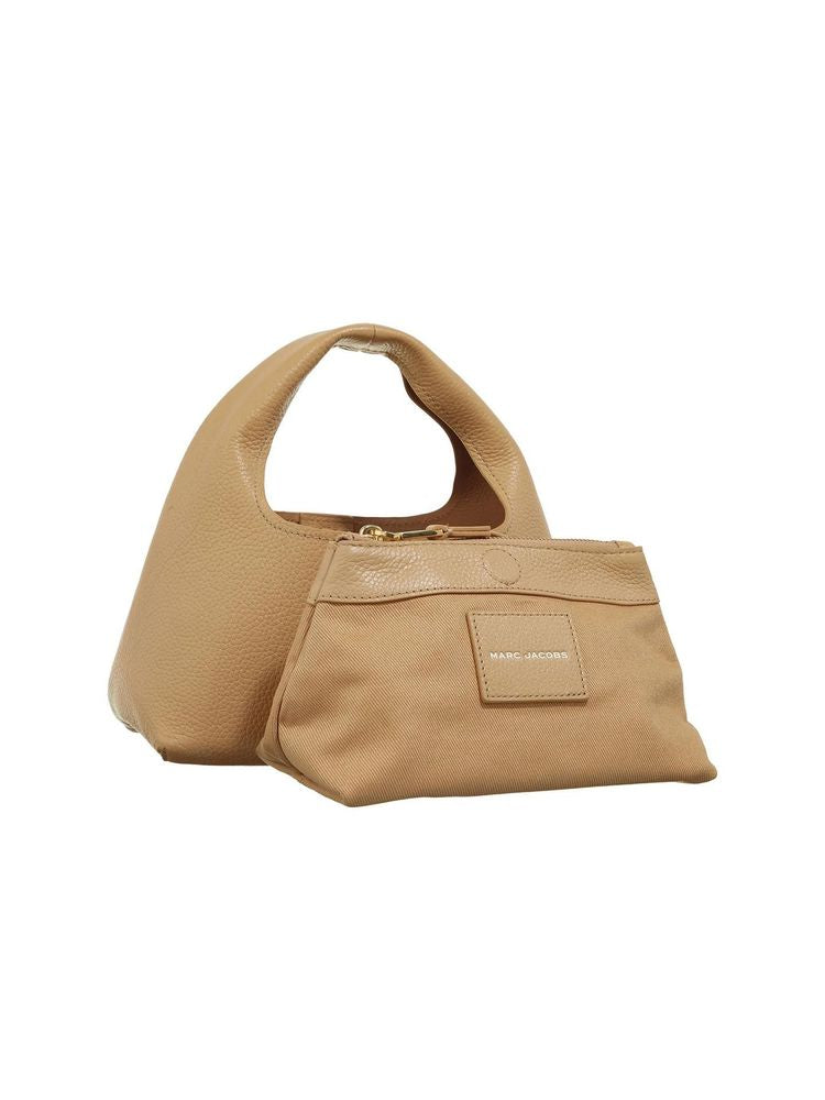 Marc Jacobs Mini Sack Shoulder Bag — Beige Cow Leather