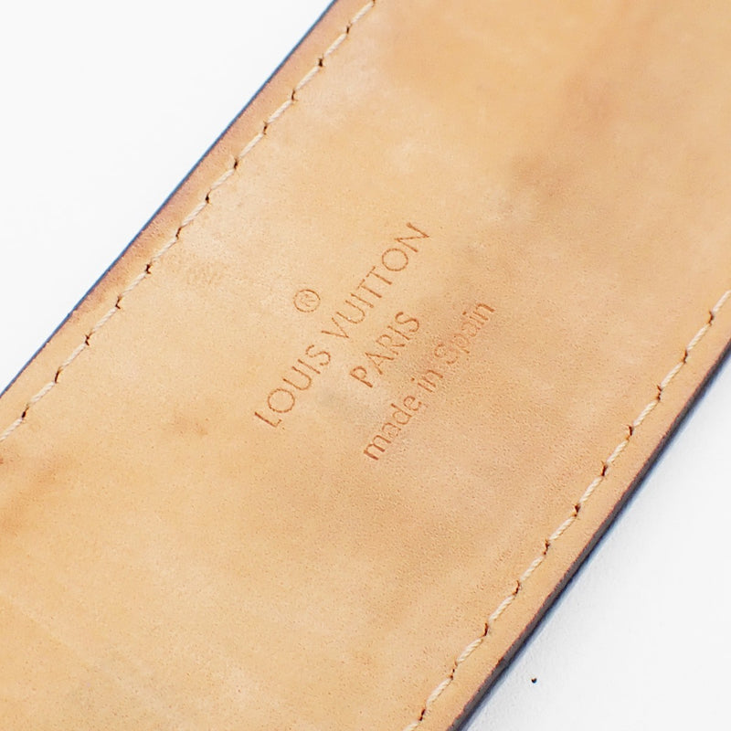 Louis Vuitton Voyage Buckle Belt Leather Black