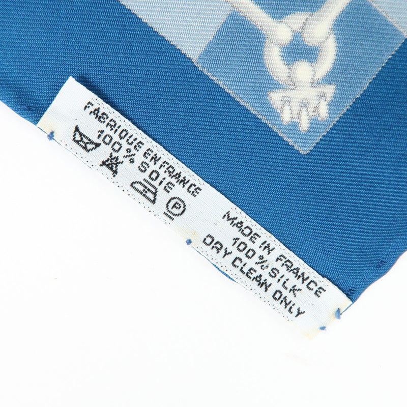 Hermes Carré 42 Silk Blue Accessory