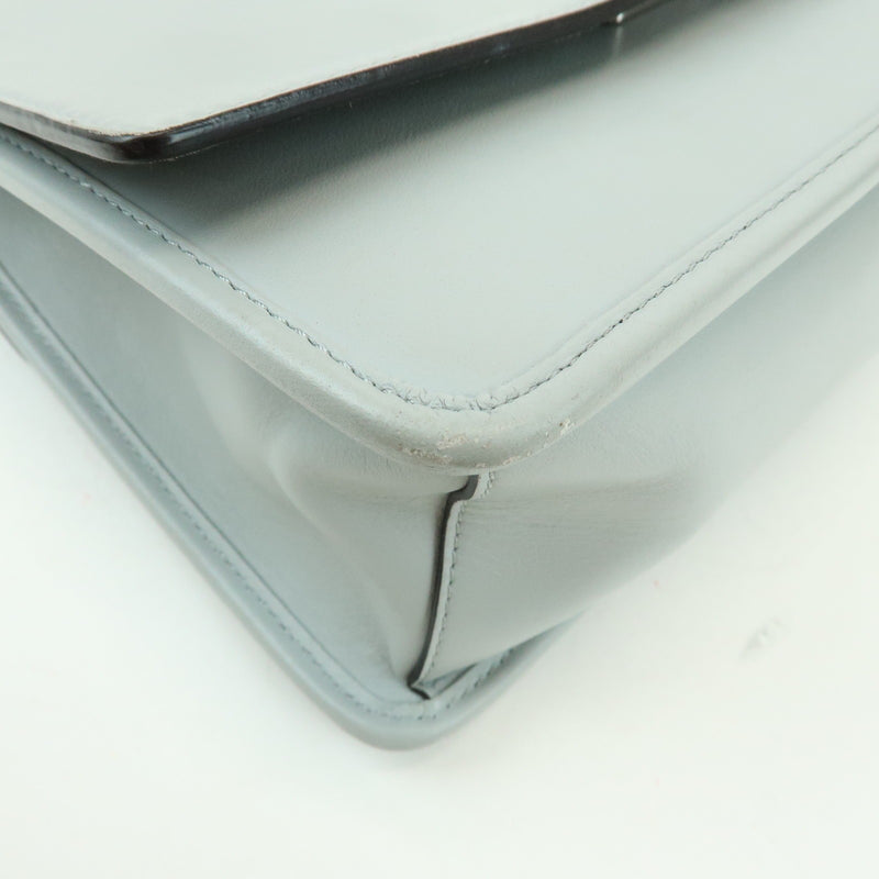 Fendi Kan I F Leather Gray Bag