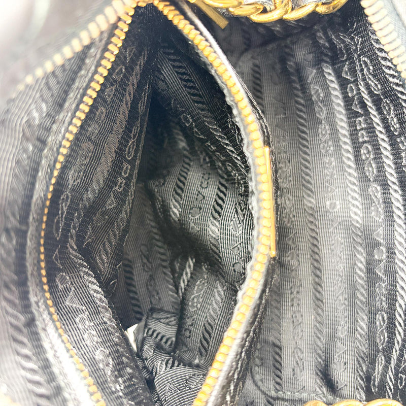 Prada Re-Edition 1995 Chain Quilted Re-Nylon Black Bag