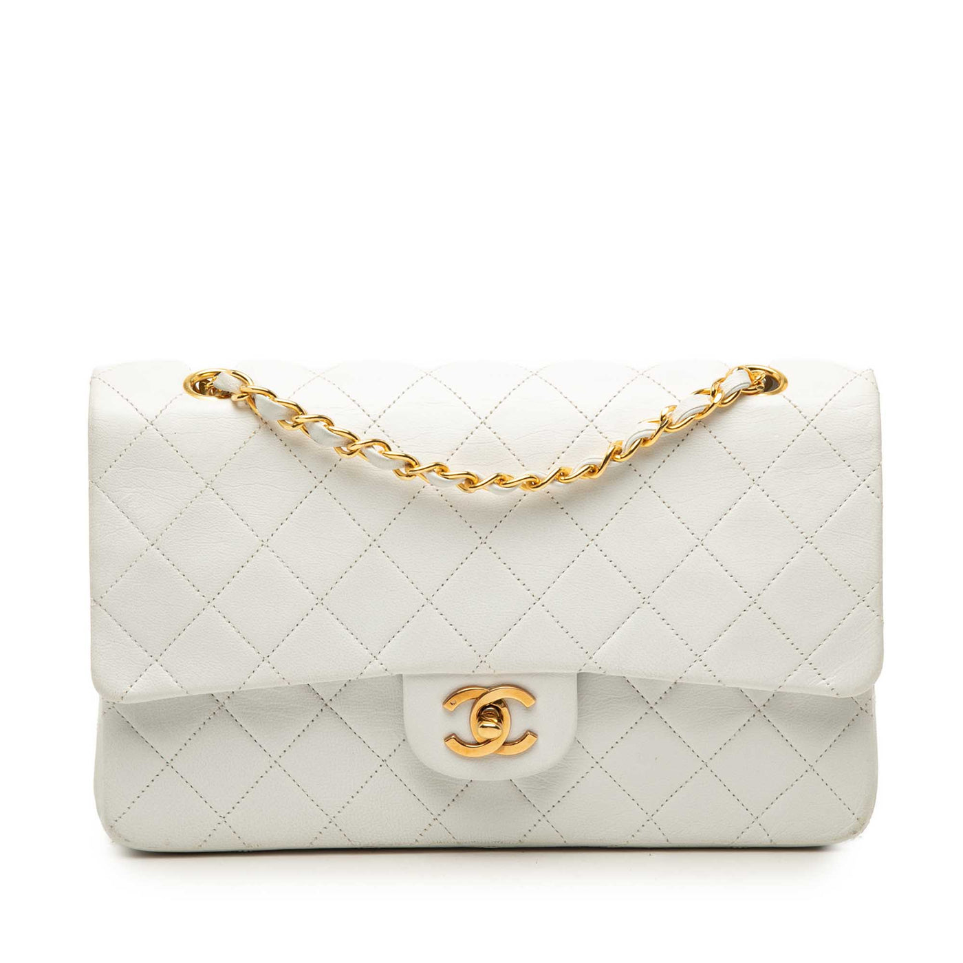 Medium Classic Lambskin Double Flap - Image 1