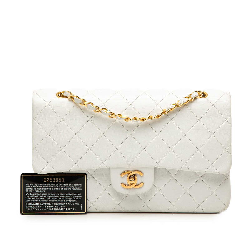 Medium Classic Lambskin Double Flap - Image 8