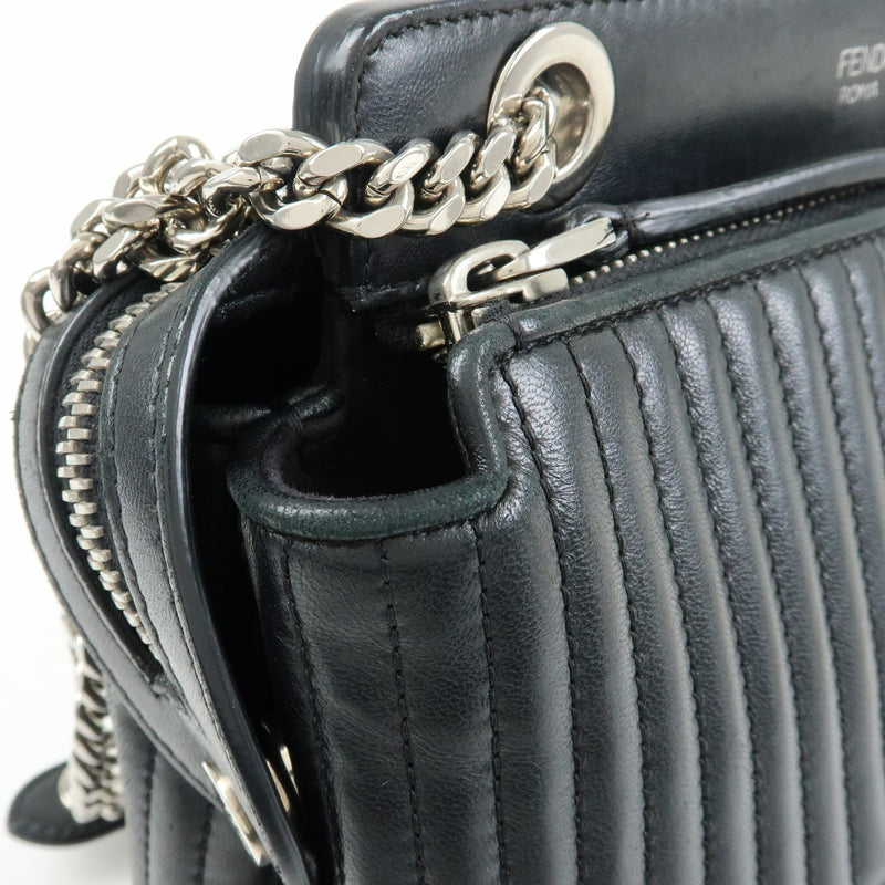 Fendi Dotcom Click Quilted Leather Black Bag