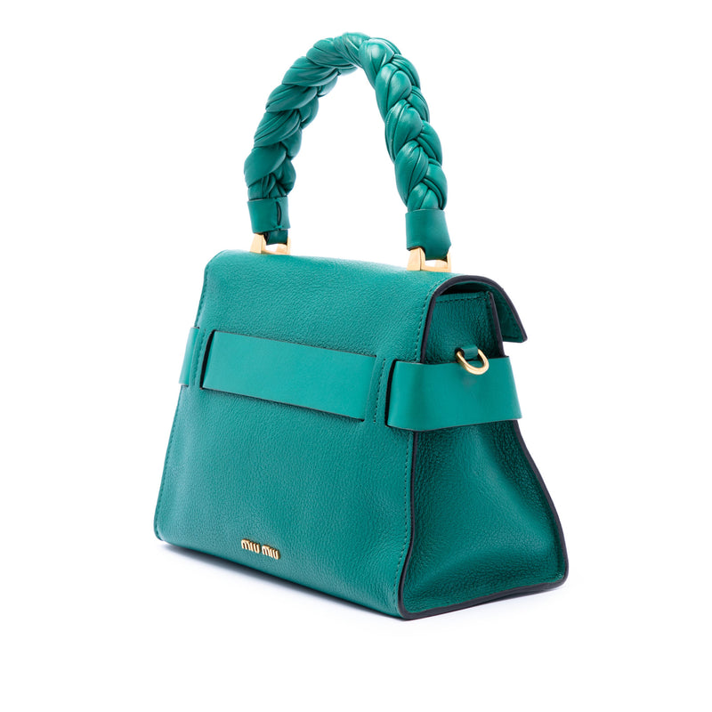 Mini Goatskin Madras Click Top Handle Bag - Image 2