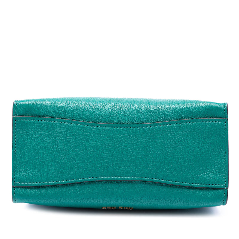 Mini Goatskin Madras Click Top Handle Bag - Image 3