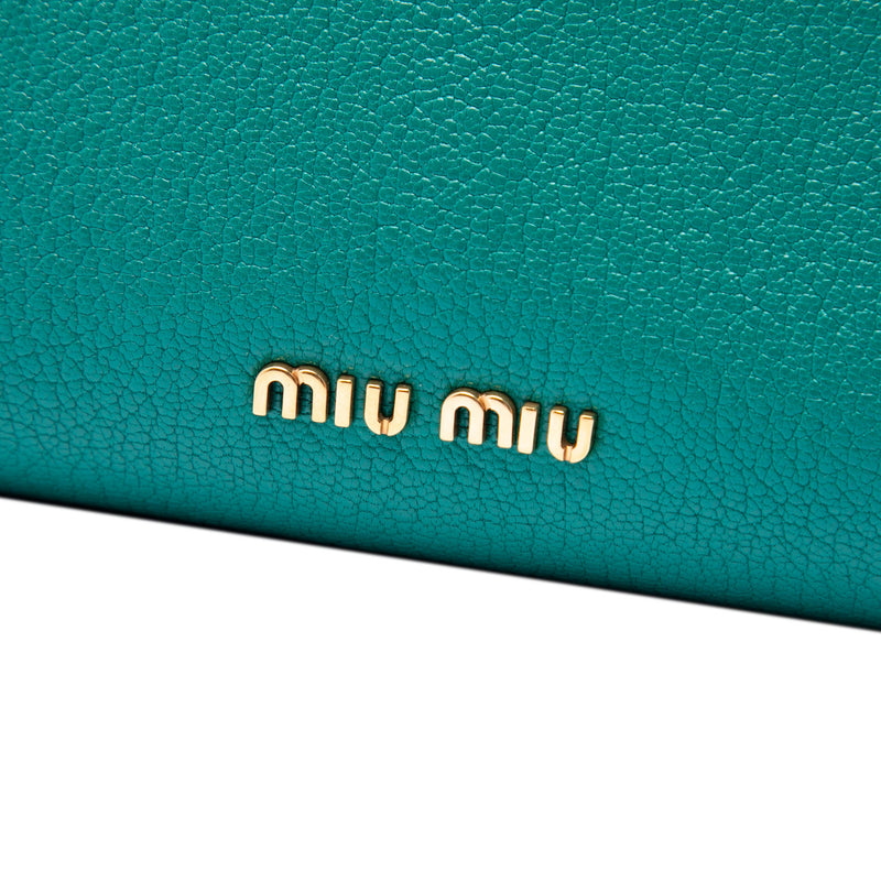 Mini Goatskin Madras Click Top Handle Bag - Image 5