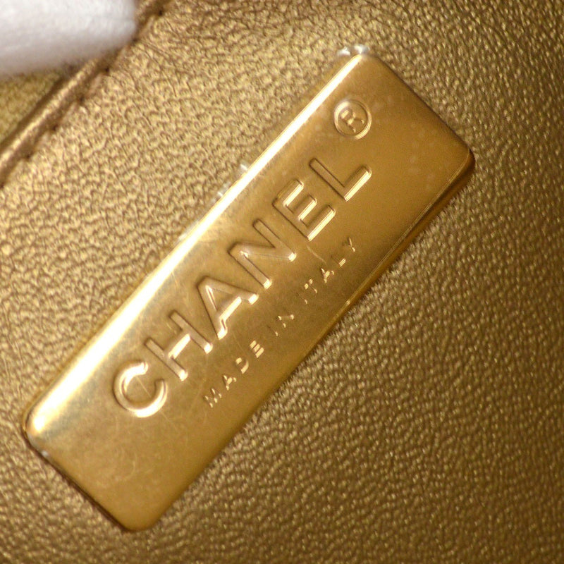 Chanel All About Chains Waist Quilted Lambskin Black Leather Bag