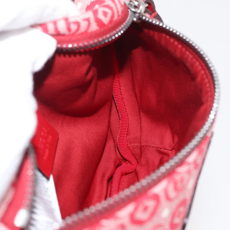 Gucci Childrens Belt Printed Coated Canvas Red Bag