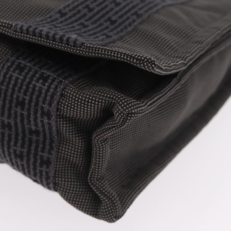 Hermes Fourre Tout Besace Messenger Toile Gray Canvas