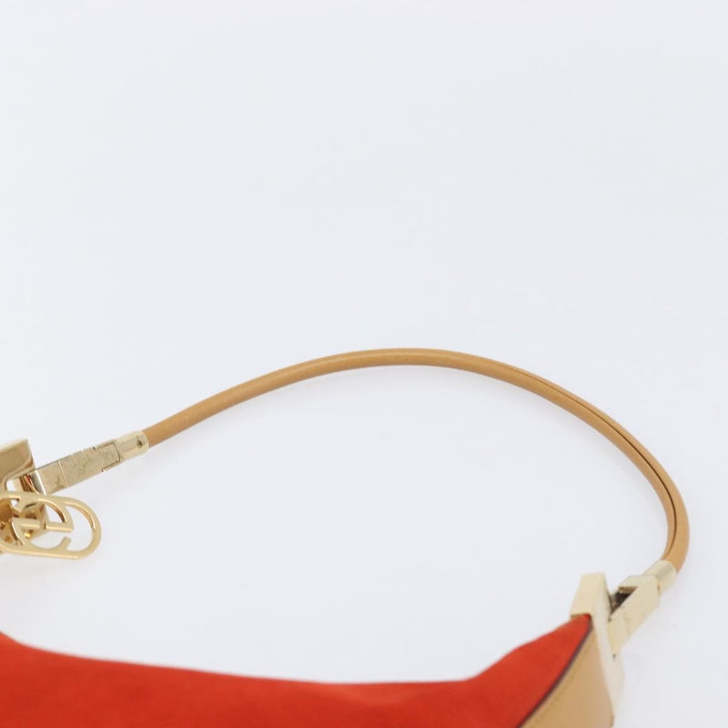 Gucci Vintage Zip Hobo Leather & Suede Red