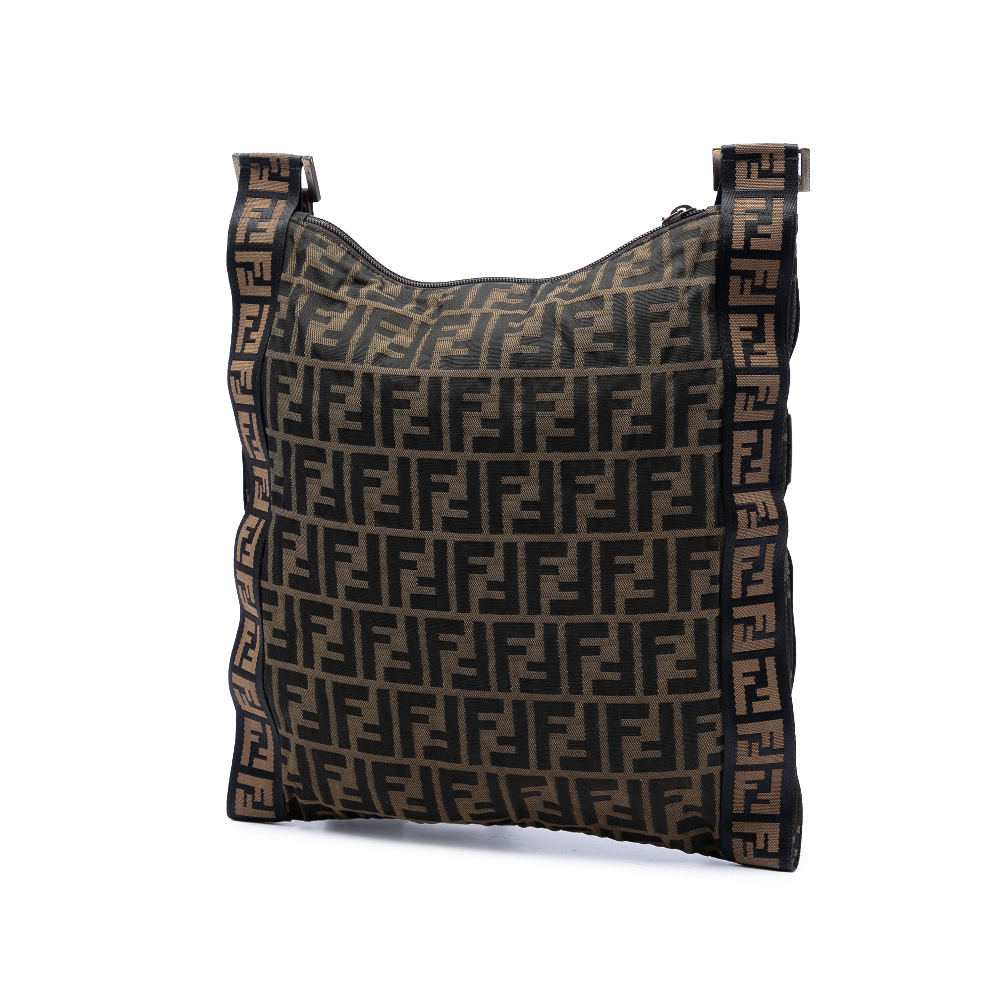 Zucca Canvas FF Flat Messenger Bag - Image 2
