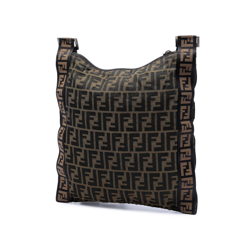 Zucca Canvas FF Flat Messenger Bag - Image 2