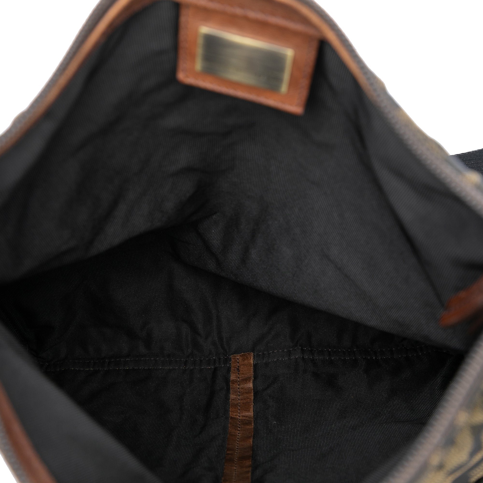 Zucca Canvas FF Flat Messenger Bag - Image 4