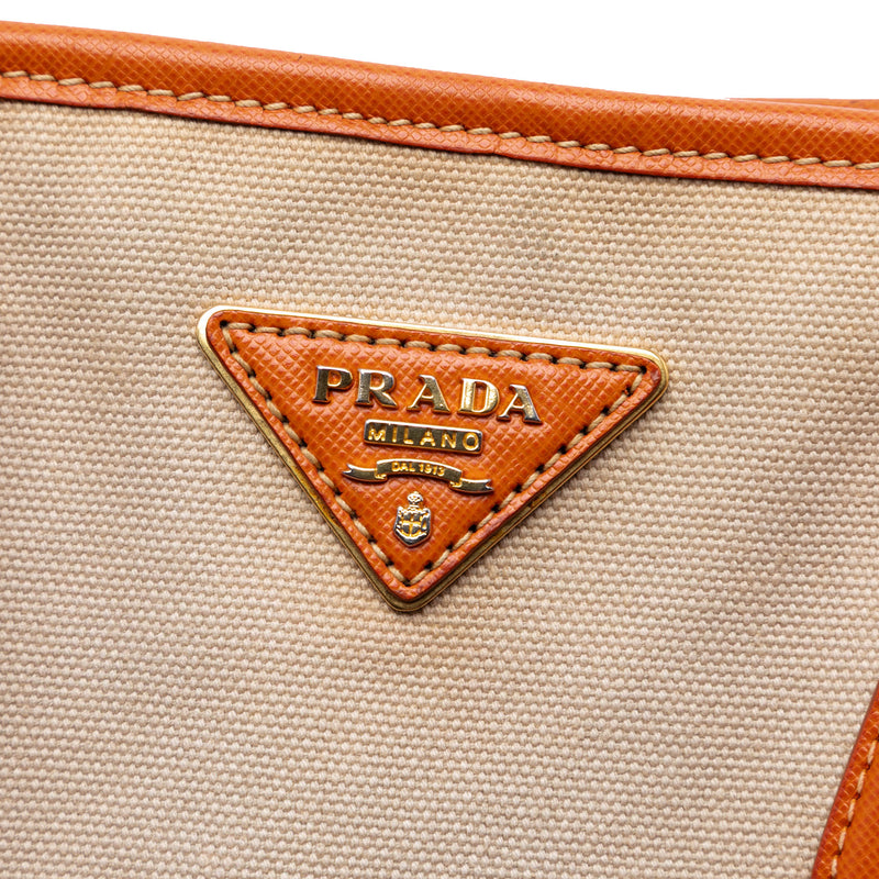 Saffiano Trimmed Canvas Canapa Satchel - Image 5
