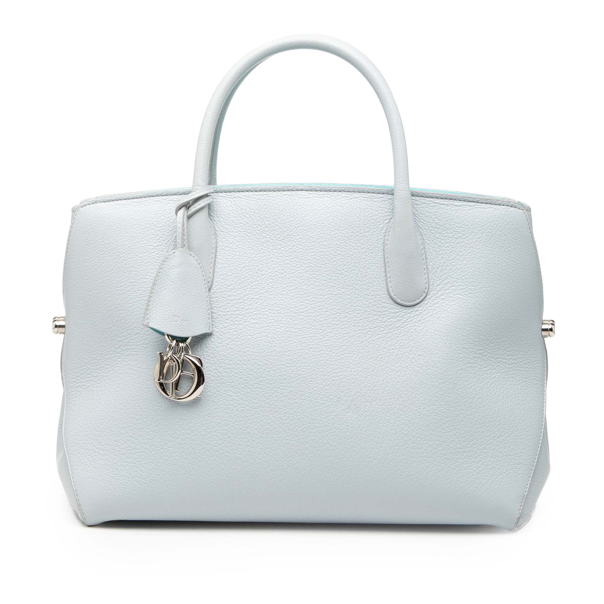 Large Supple Grained Calfskin Open Bar Tote - Image 1