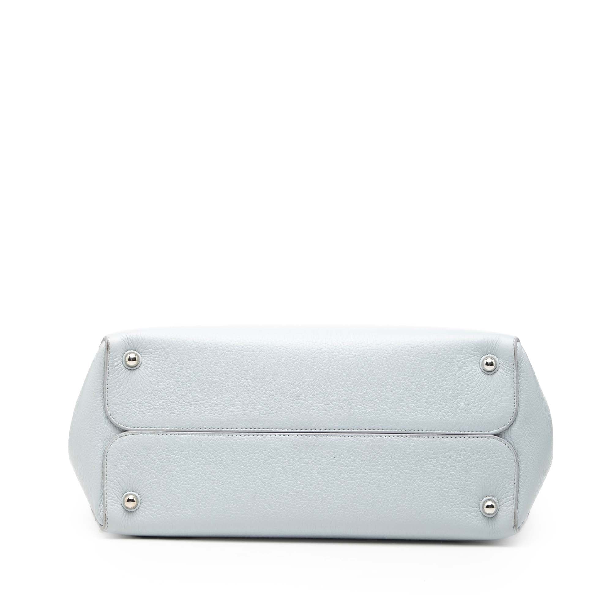 Large Supple Grained Calfskin Open Bar Tote - Image 3
