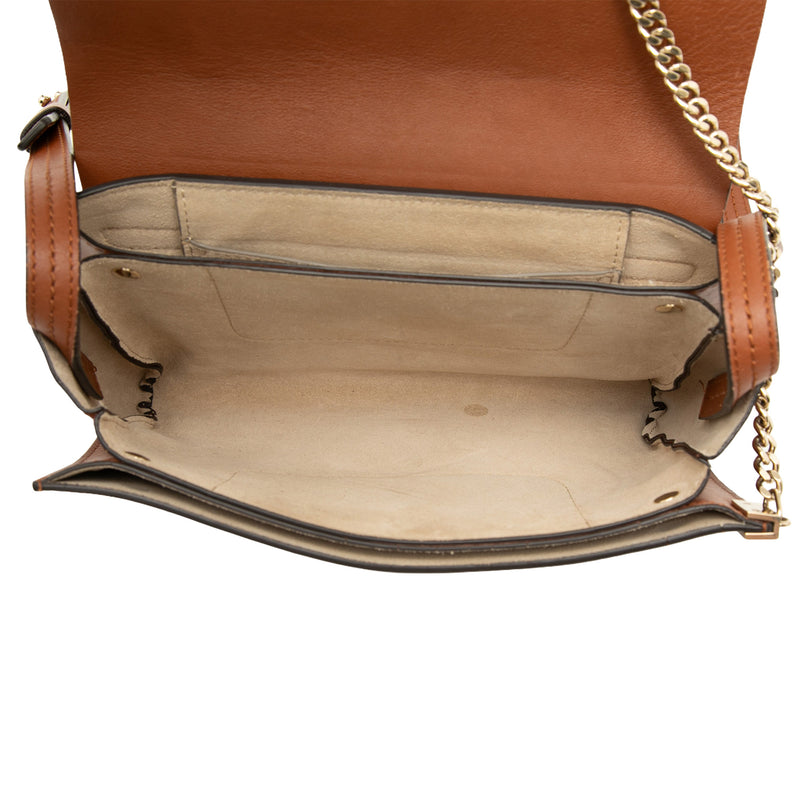 Small Suede and Calfskin Faye Crossbody - Image 4