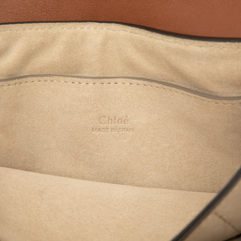 Small Suede and Calfskin Faye Crossbody - Image 5