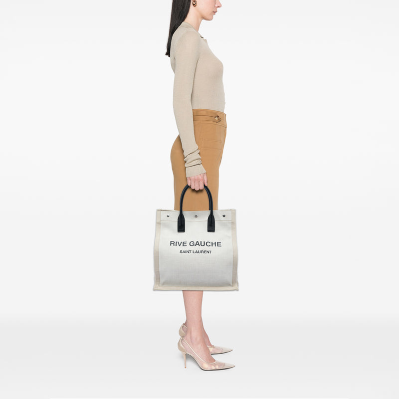 Mixed Fibers Rive Gauche North South Tote - Image 5