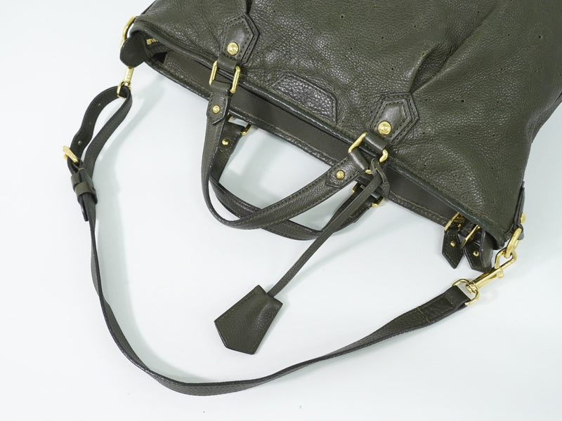 Louis Vuitton Stellar Mahina Leather Khaki Bag