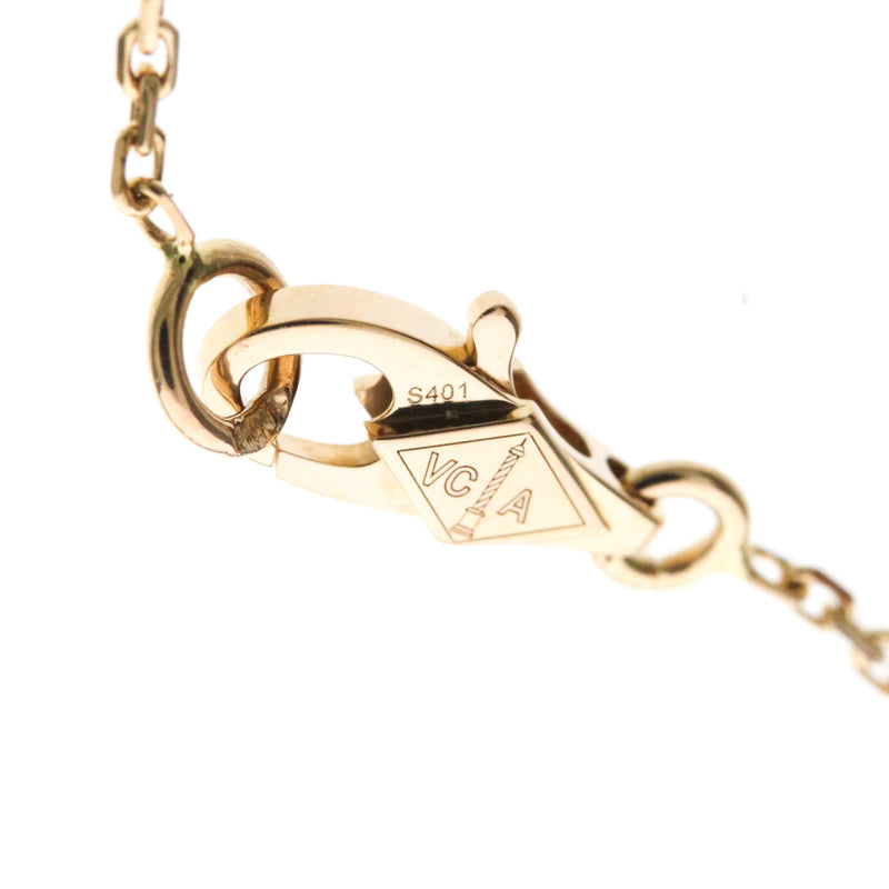 Van Cleef & Arpels Sweet Alhambra 18k White Gold And Diamonds Red Pink_gold Bijoux