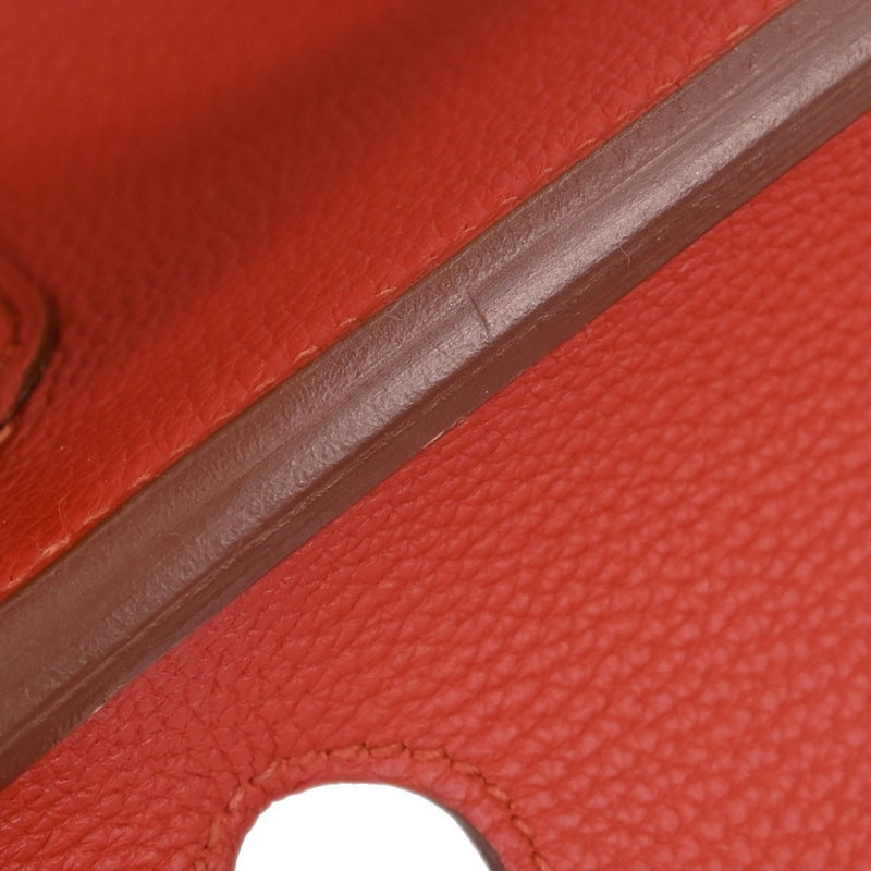 Hermes Birkin Red Togo With Gold Hardware Leather Bag
