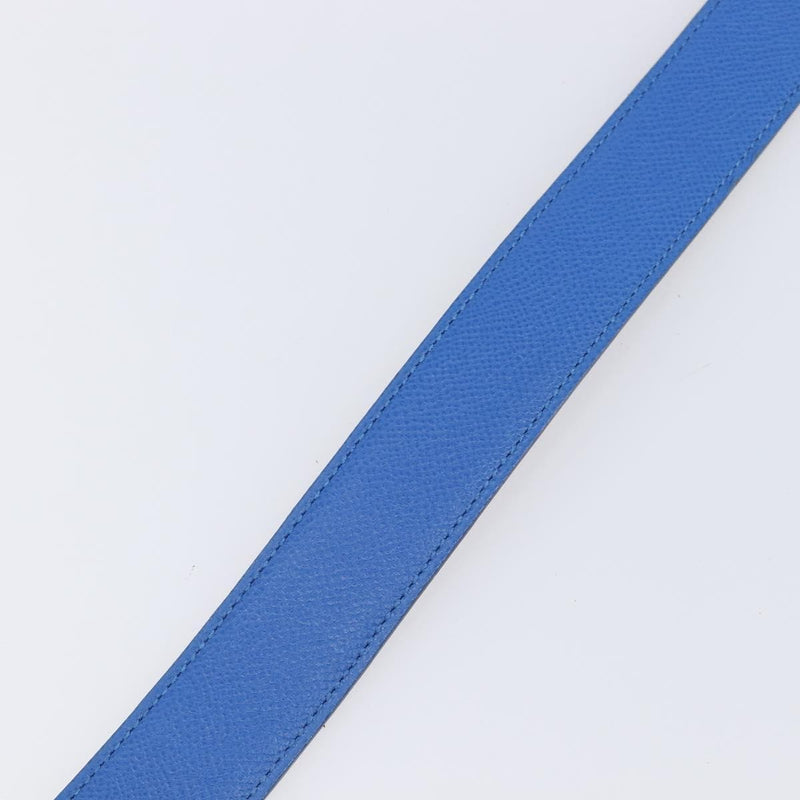 Hermes Constance Reversible Belt Leather Blue