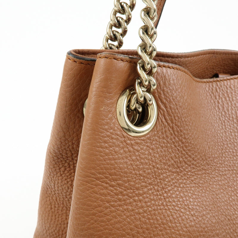 Gucci Soho Chain Strap Leather Brown Bag