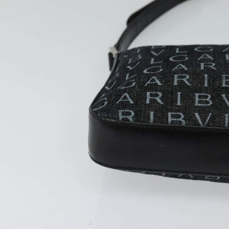 Bvlgari Logomania Canvas Black Bag