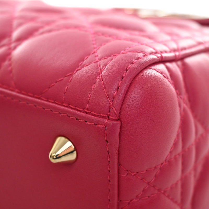 Medium Lambskin Cannage Lady Dior - Image 6