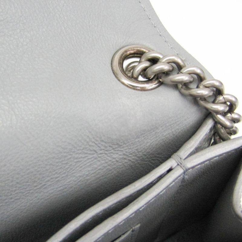 Balenciaga Crush Chain Flap Leather Silver Bag