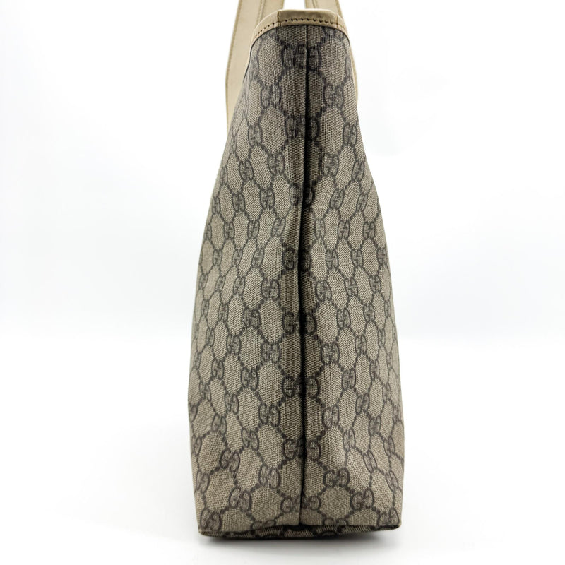 Gucci Plus Gg Coated Canvas With Leather Brown Bag