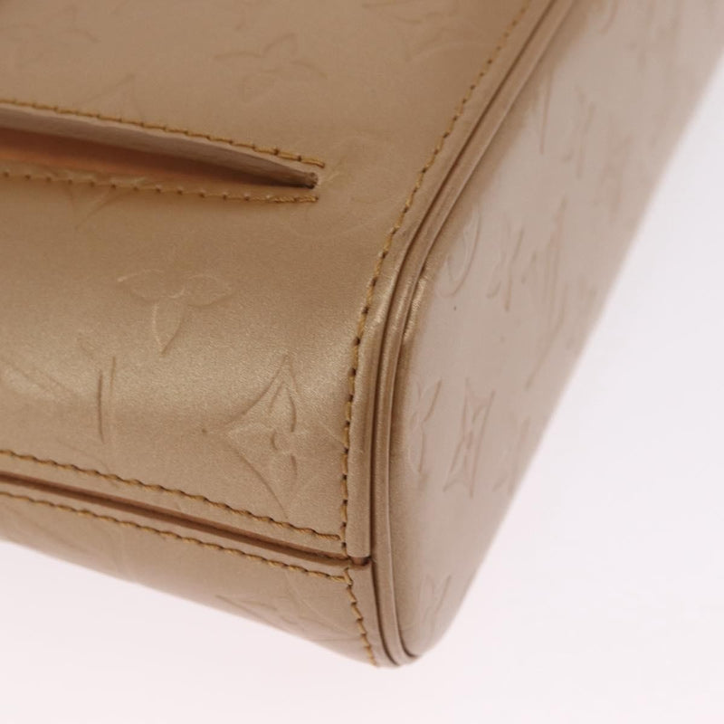 Louis Vuitton Mat Allston Monogram Vernis Beige Leather Bag