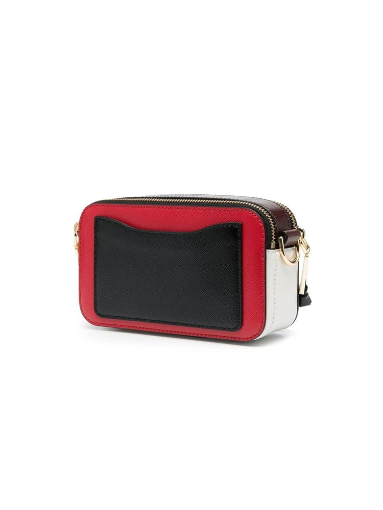 Marc Jacobs Tricolor Calf Leather Crossbody Bag — Red