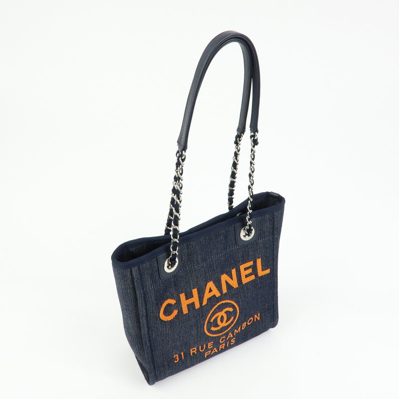 Chanel Deauville Denim Blue Denim_jeans Bag