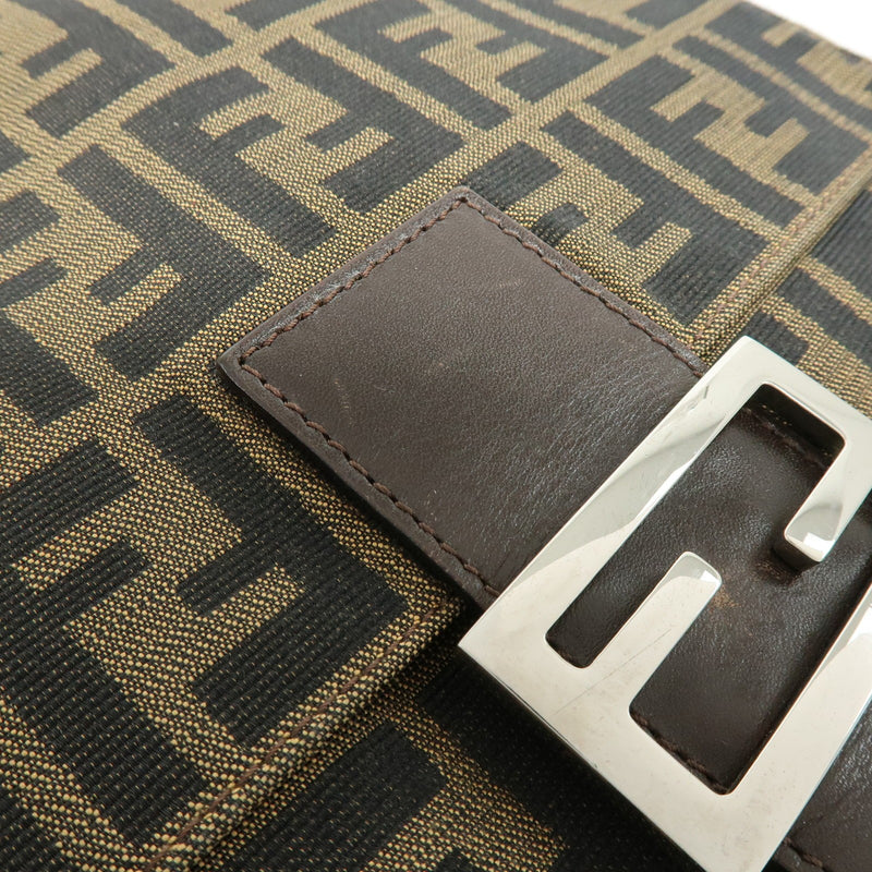 Fendi Mamma Baguette Monogram Canvas Brown Bag
