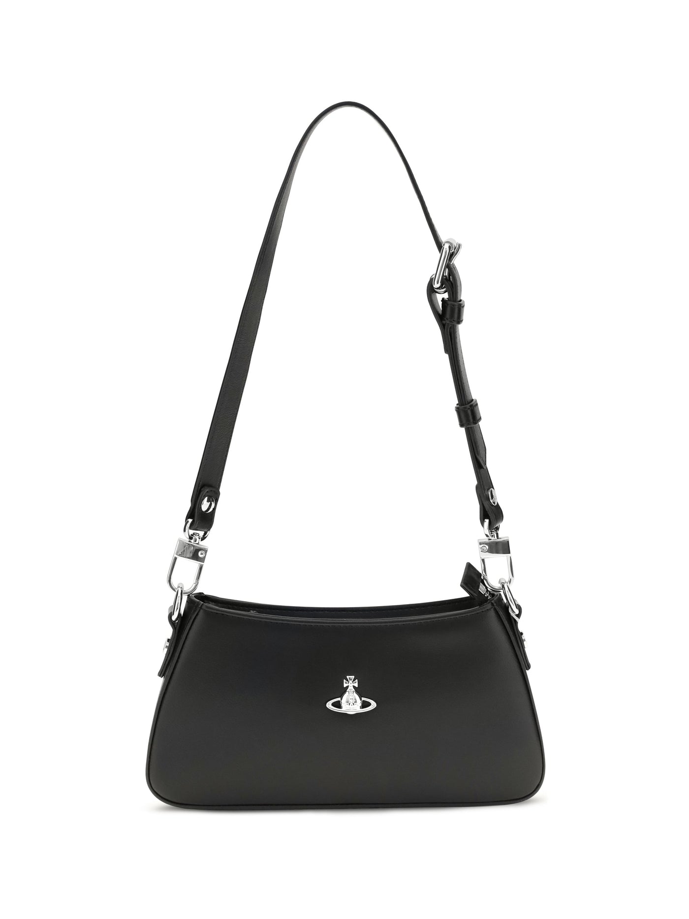 Vivienne Westwood Tasha Shoulder Bag — Black Calf Leather