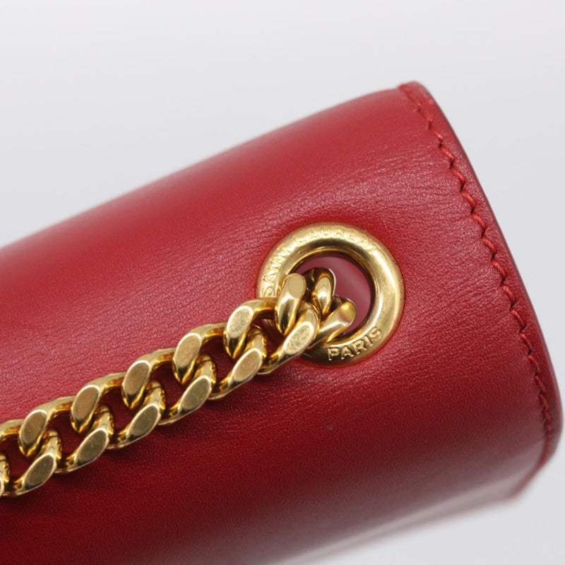 Saint Laurent Classic Monogram Leather Red Bag