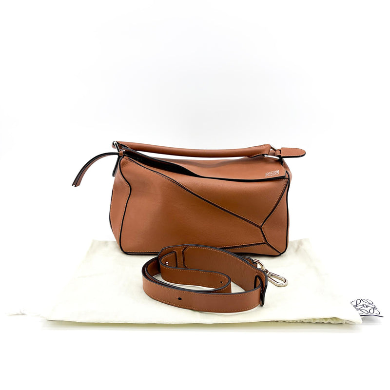 Loewe Puzzle Leather Brown Bag