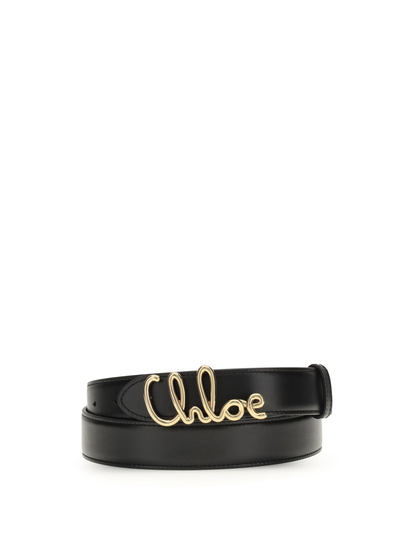 Chloé Belt — Black Calf Leather Bos Taurus